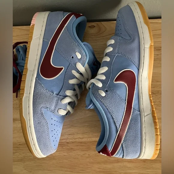 RARE Nike Dunk Low Premium SB Philadelphia Phillies Sneakers Philly Shoes - Picture 5 of 16